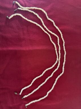 Freshwater Pearl Strand Necklace - Cream Pearls set of 3